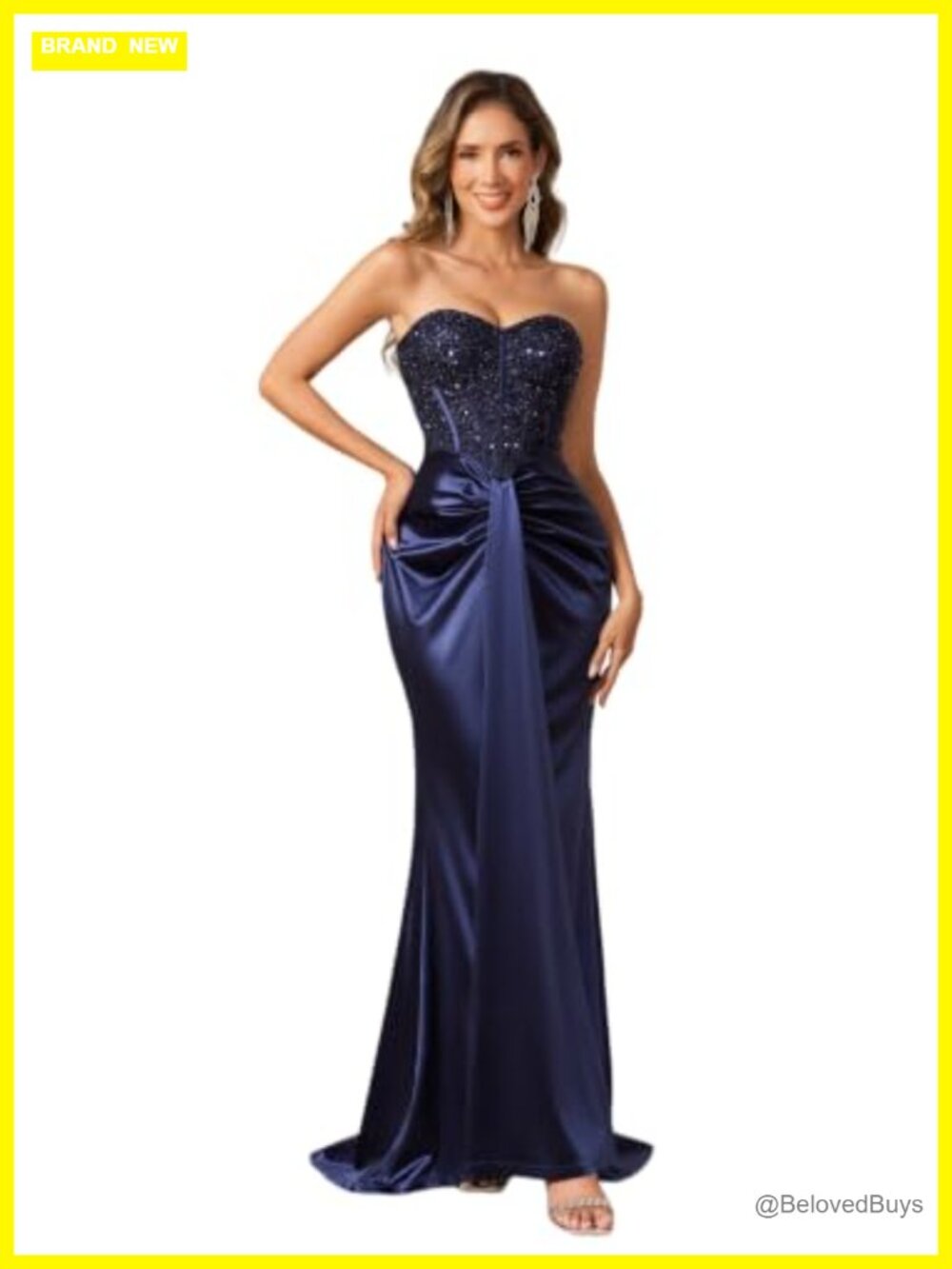 Sequin Formal Gown Off Shoulder Bodycon Dress
